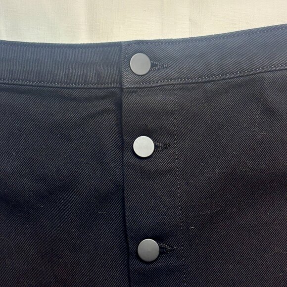 NWT American Apparel Denim Skirt Women's Large L Black Button Front A-Line Y2K - Picture 6 of 7
